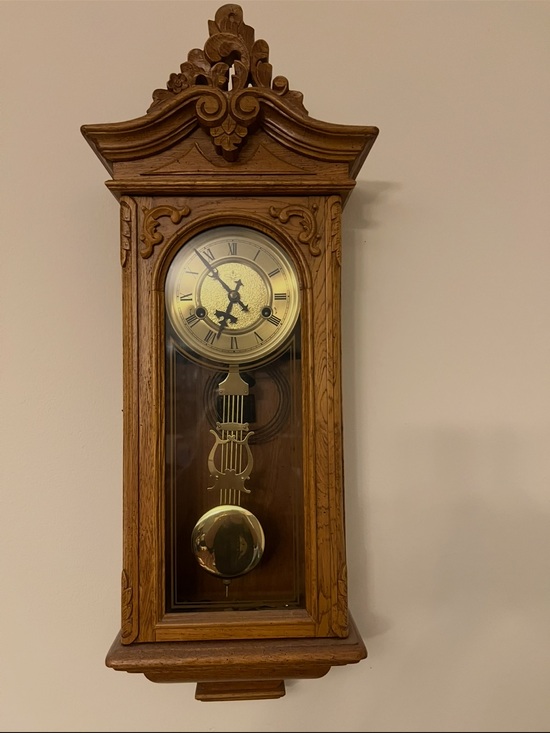 Other - Classic Oak Wall Pendulum Clock - Brown